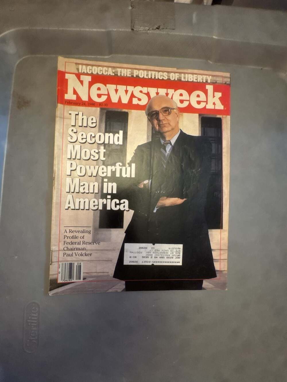 Newsweek Mag 2/24/86 The Second Most Powerful Man in America Paul Volcker